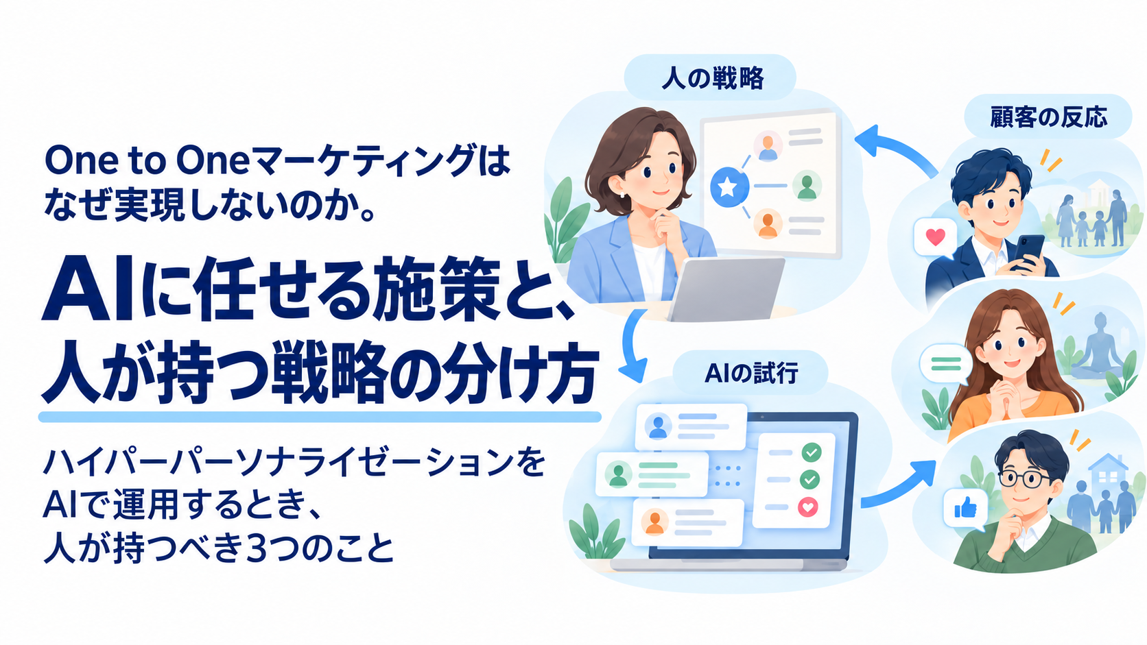 One to Oneマーケティングはなぜ実現しないのか。AIに任せる施策と、人が持つ戦略の分け方